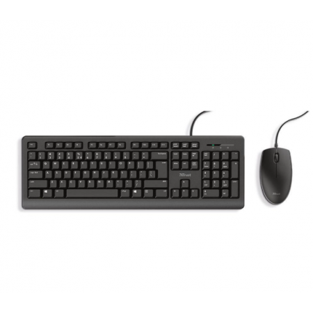 KIT TECLADO + RATO TRUST BASICS C/FIO